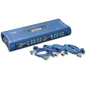 CHAVEADOR KVM 4 PORT PS2 C/ 4 CABOS TRENDNET 