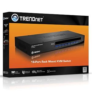 CHAVEADOR KVM USB 16 PORT SEM CABOS TRENDNET 