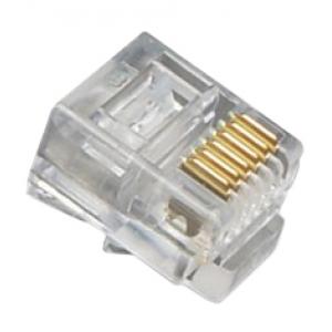 CONECTOR MACHO RJ11 6 X 6 