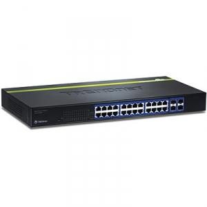 SWITCH 24 PORTAS 10/100/1000 MBPS SMART C/ 4 SFP 