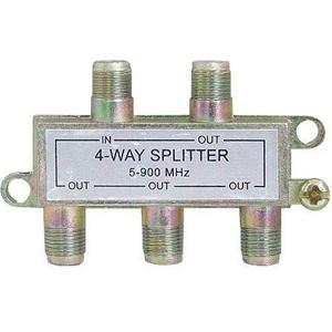 SPLITTER / DIVISOR DE ANTENA 4 SAÍDAS 5 A 900MHZ 