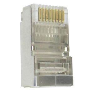 CONECTOR MACHO RJ45 CAT5E BLINDADO P/ CABO FTP PMC 