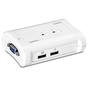 CHAVEADOR KVM 2 PORT USB C/C CABOS TRENDNET 